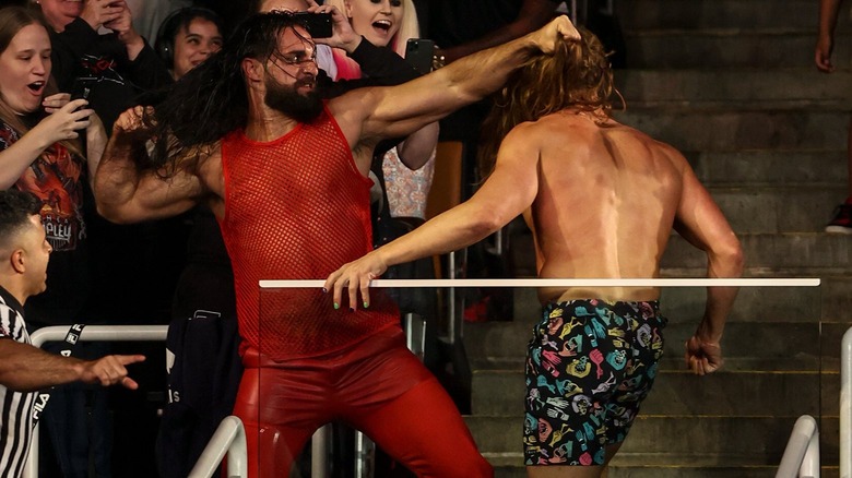 Seth Rollins brawls with Riddle