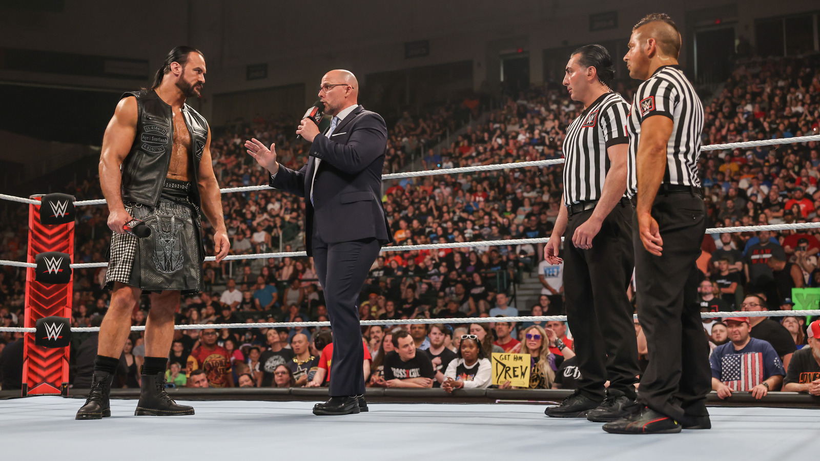 Seth Rollins Attacks Drew McIntyre After WWE Raw GM Adam Pearce Upholds His Suspension