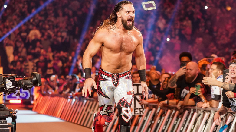 Seth Rollins at WWE Royal Rumble 2025