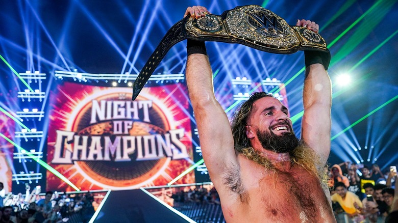 Seth Rollins as new World Heavyweight Champion at Night of Champions 2023