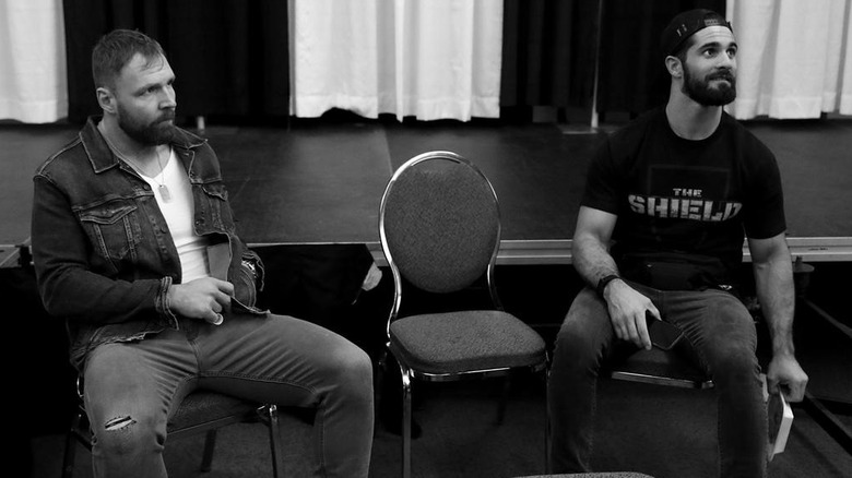 Dean Ambrose and Seth Rollins Backstage