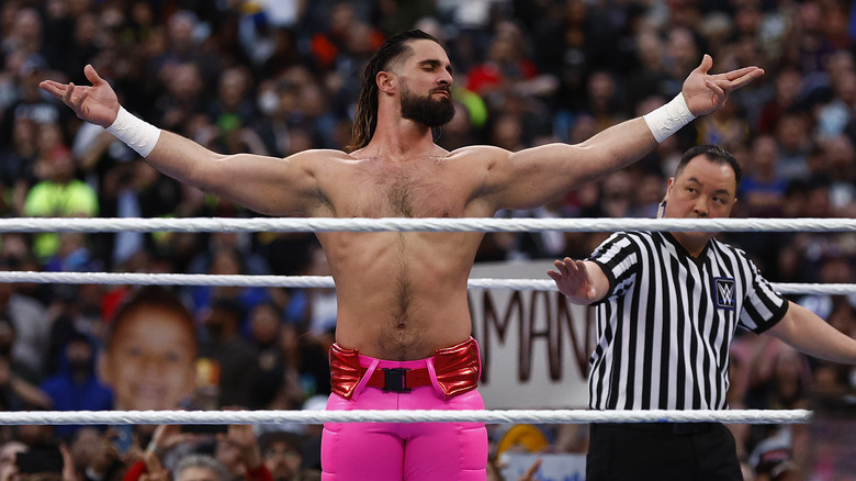 Seth Rollins posing