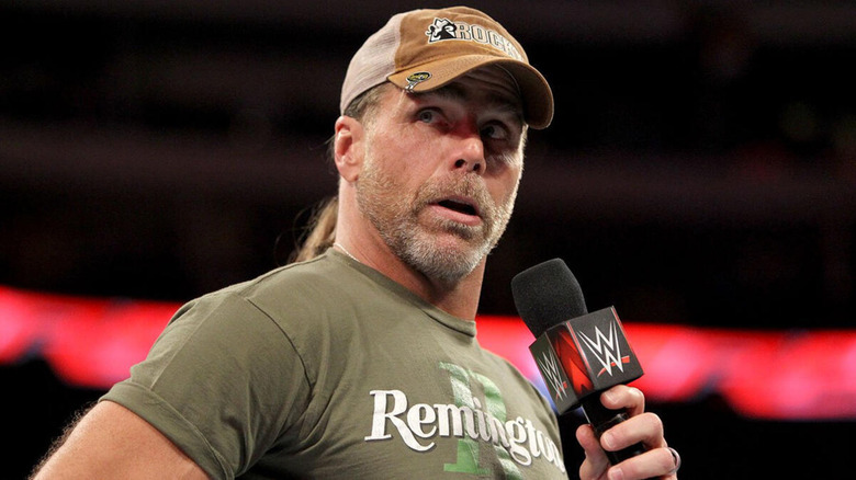 Shawn Michaels looking away