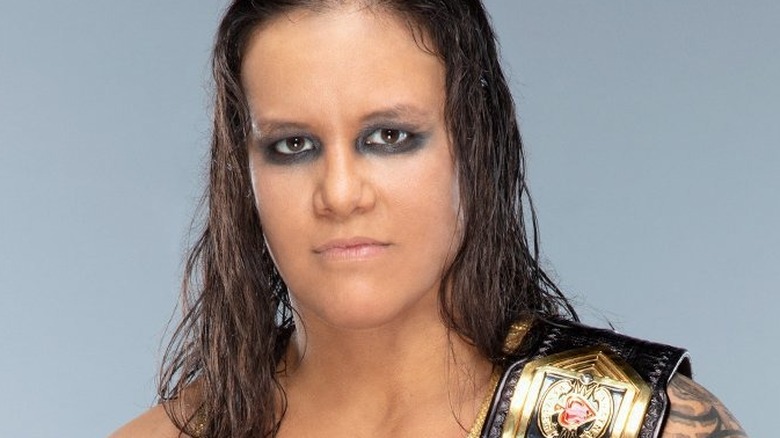 Shayna Baszler poses with NXT Women's Championship