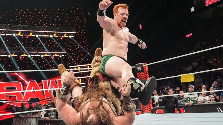 Sheamus during his match with Ivar, 