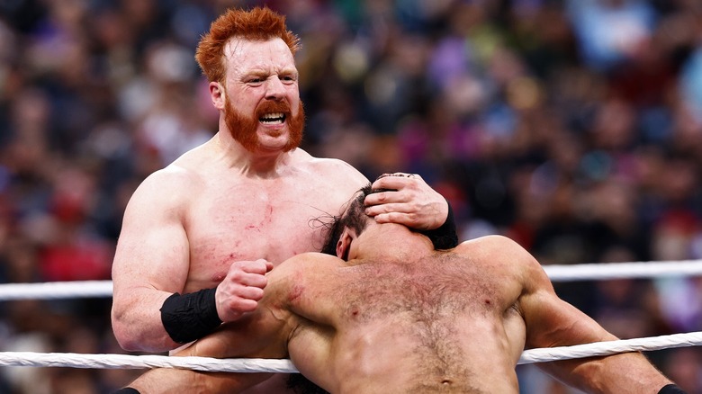 Sheamus about to perform the Ten Beats