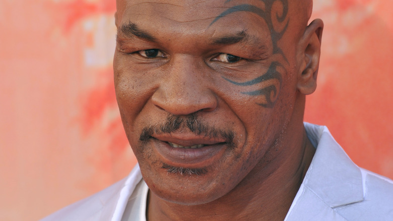 Mike Tyson on a red carpet