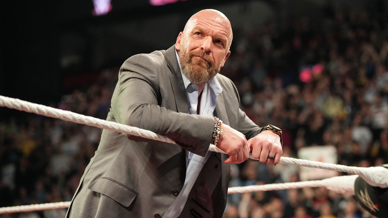 Triple H looking away