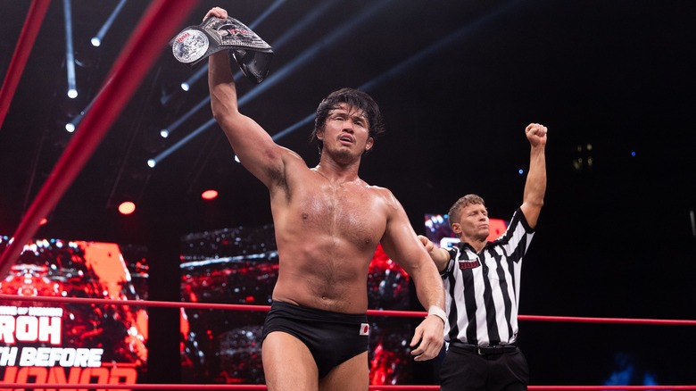  Katsuyori Shibata Poses As ROH Pure Champion