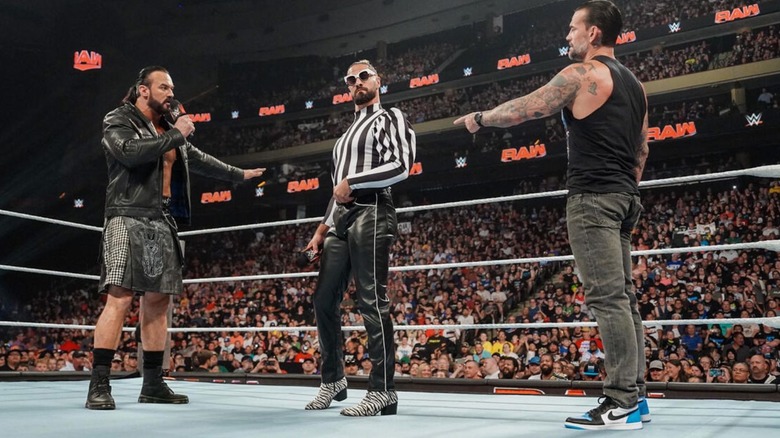 Drew McIntyre, Seth Rollins, and CM Punk