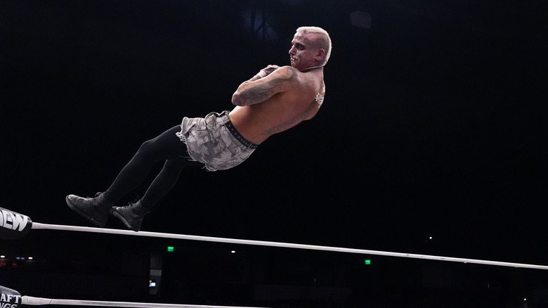 Darby Allin falling backward