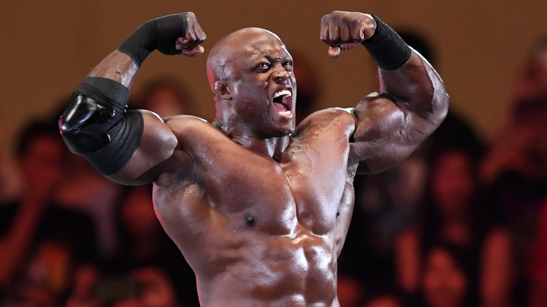 Bobby Lashley enters the ring during the WWE Live Tokyo at Ryogoku Kokugikan on June 29, 2019 in Tokyo, Japan.