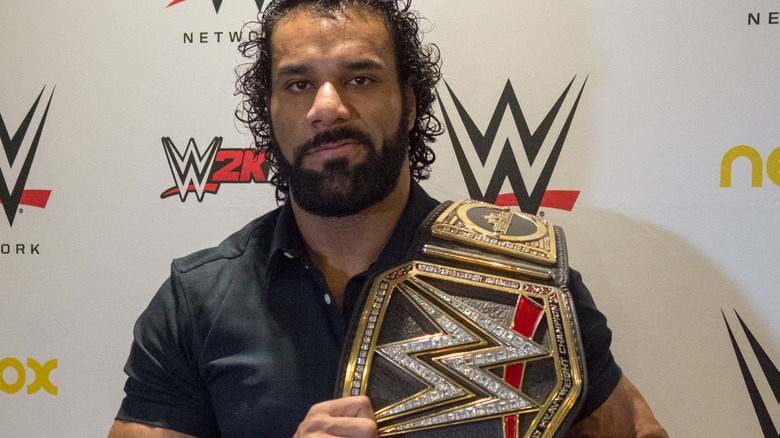 Jinder Mahal attends a press conference for 'WWE' at the Hotel Four Points on November 4, 2017 in Barcelona, Spain.