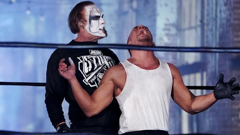 Sting and Ricky Starks at AEW Revolution 2021