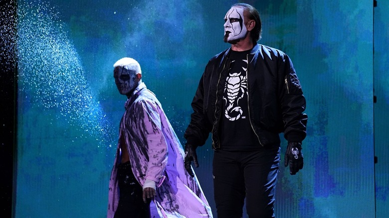 Darby Allin and Sting making their entrance in AEW