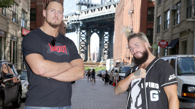 Enzo and Cass posing