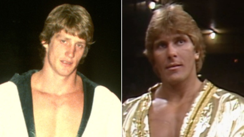 Kevin and Lance Von Erich staring