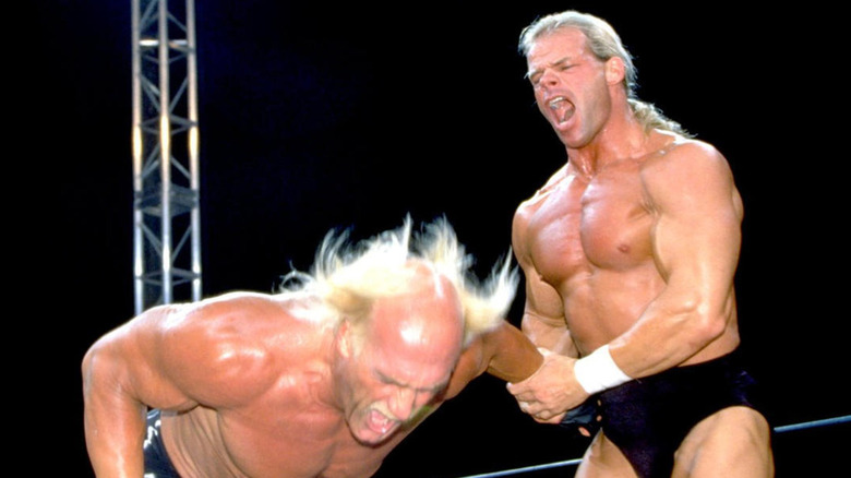 Lex Luger with Hulk Hogan