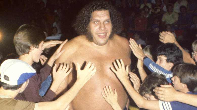 Andre The Giant makes his entrance 