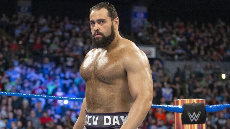 Rusev in the ring