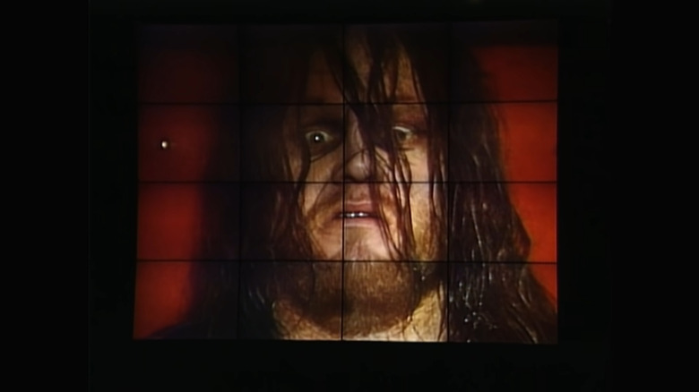 Undertaker on the entrance tron