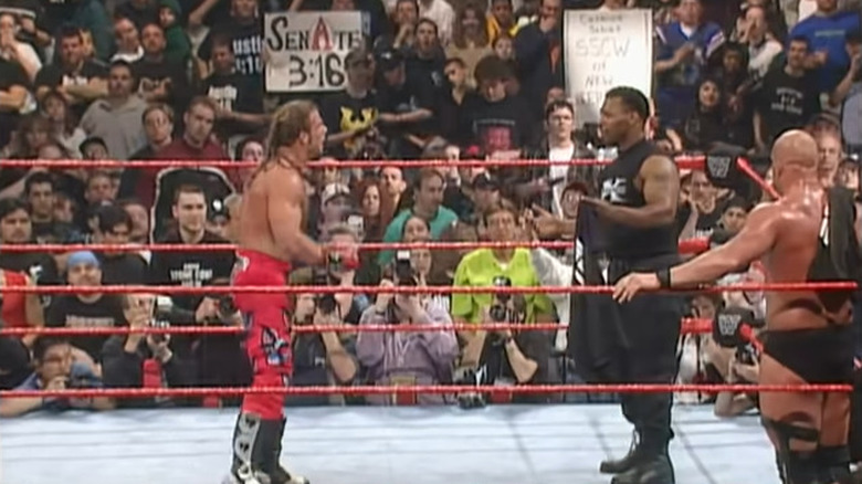 Mike Tyson faces down Shawn Michaels