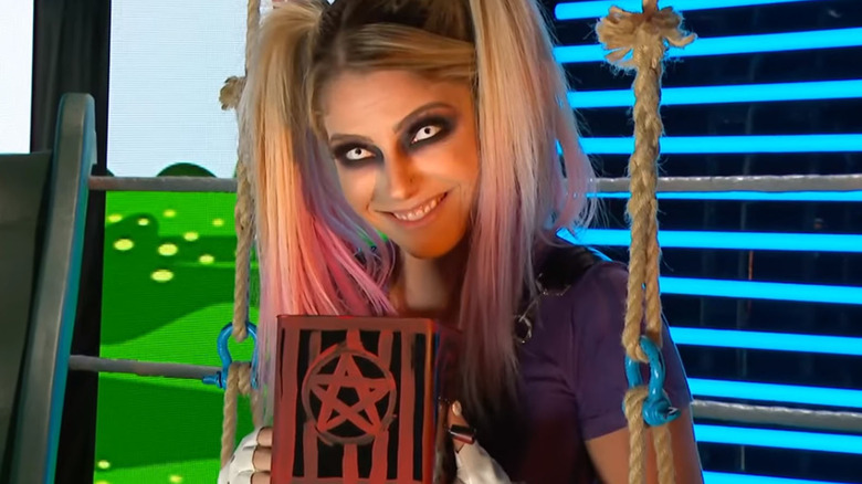 Alexa holding a creepy toy box