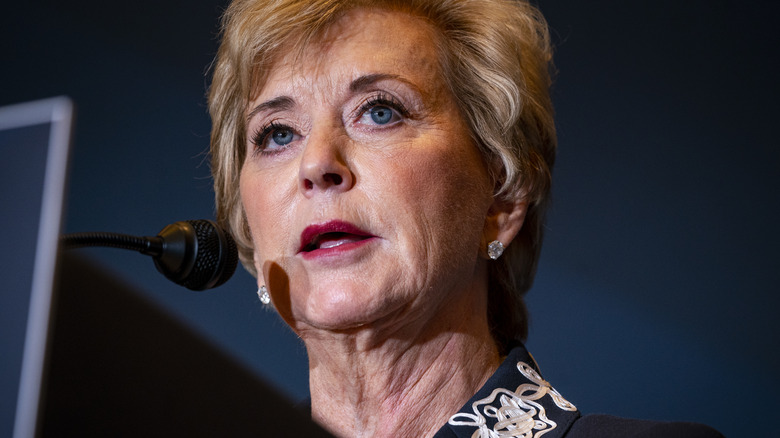 Linda McMahon, former administrator of the US Small Business Administration under President Trump