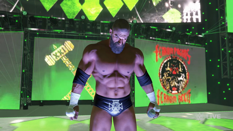 Triple H's entrance