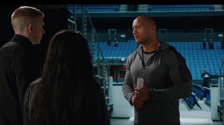 The Rock talks to Paige