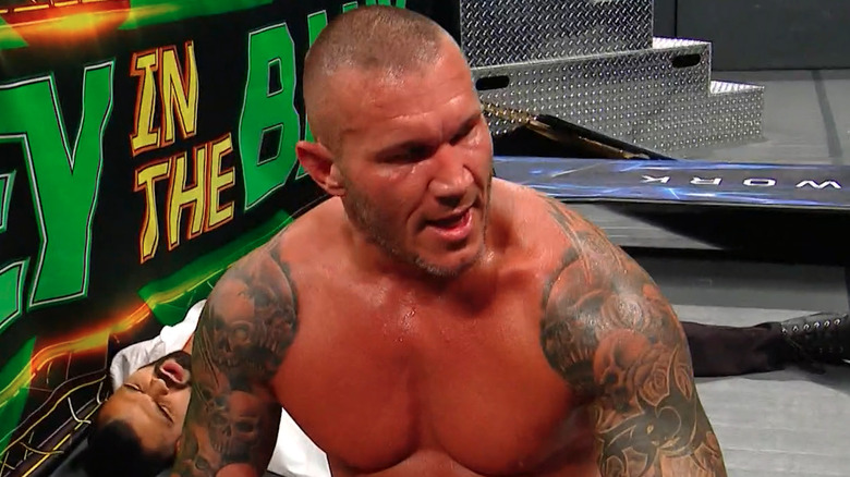 Randy Orton looks away