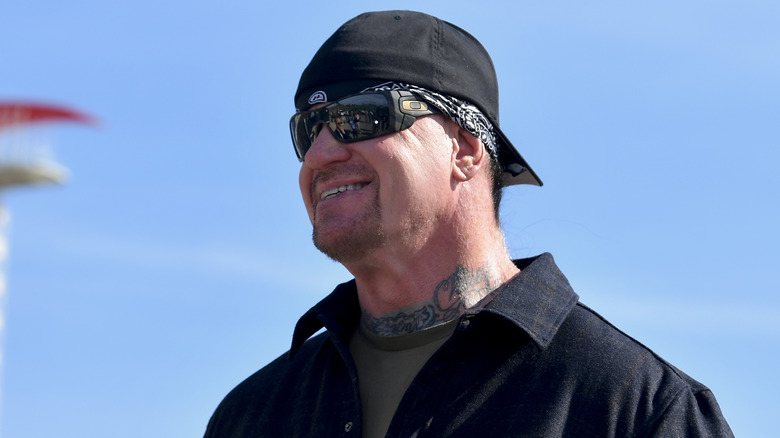 The Undertaker smiling