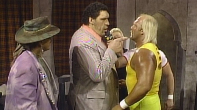 Andre confronts Hogan on Piper's Pit