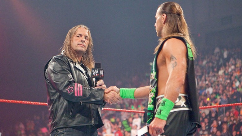 Bret Hart forgives Shawn Michaels and shakes his hand