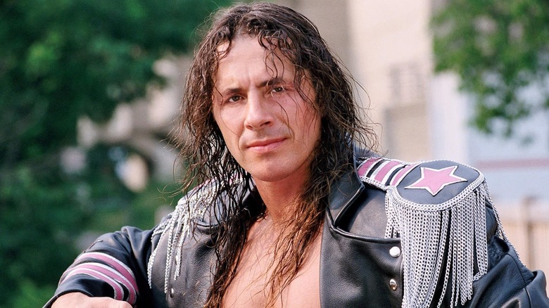 Bret Hart poses for the camera