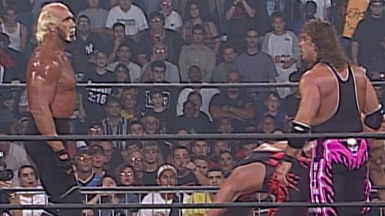 Bret Hart takes on Hulk Hogan in WCW