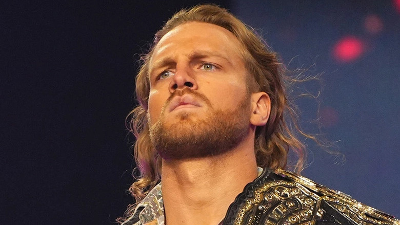 Hangman Adam Page looking serious