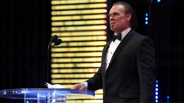 Sting at the WWE Hall of Fame Ceremony in 2016