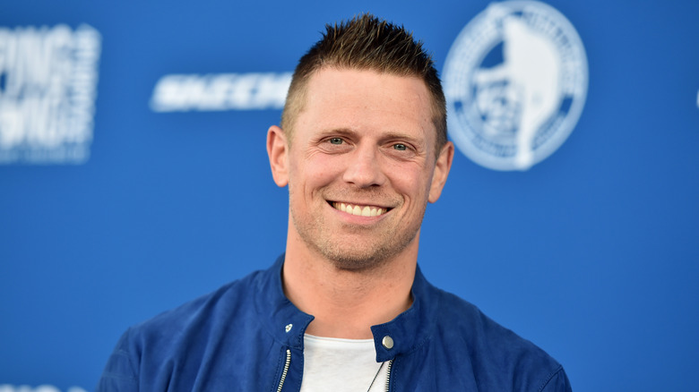 The Miz smiling