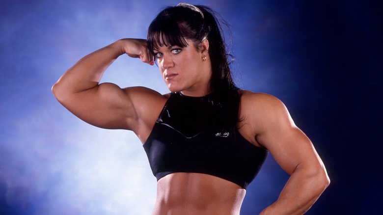 Chyna flexes her muscles