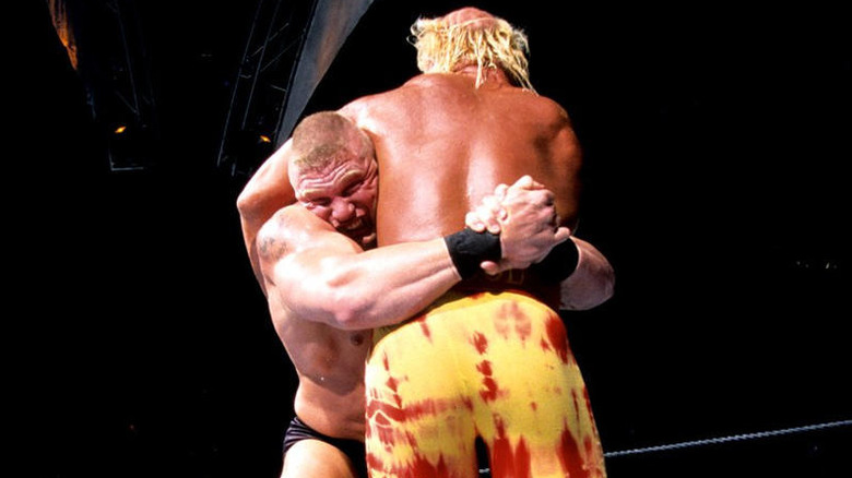 Brock Lesnar grabs Hogan