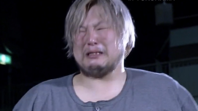 Takeshi Morishima sobbing