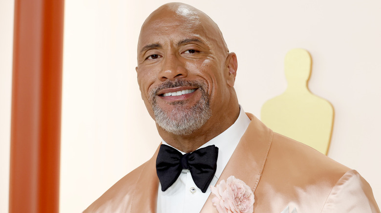 The Rock smiling