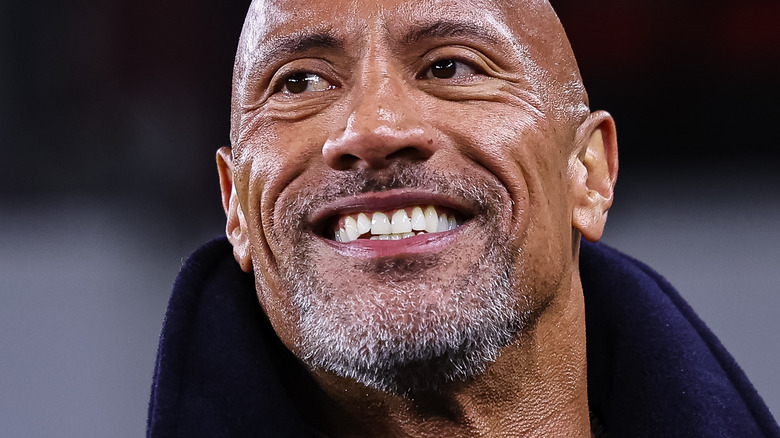 Dwayne Johnson smiling