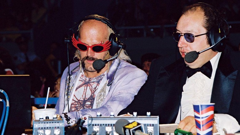 Jesse Ventura and Gorilla Monsoon on commentary 