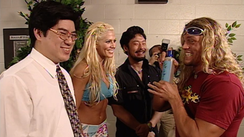 Torrie Wilson, Tajiri, and Edge