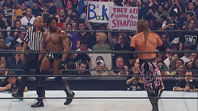 Booker T and Edge in the ring