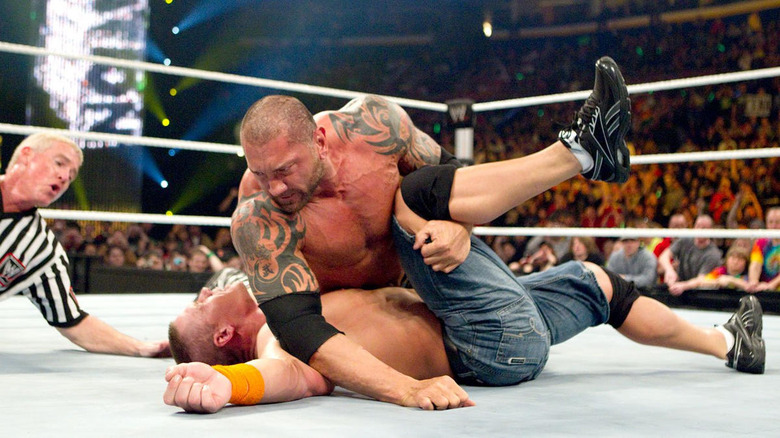 Batista pins Cena 