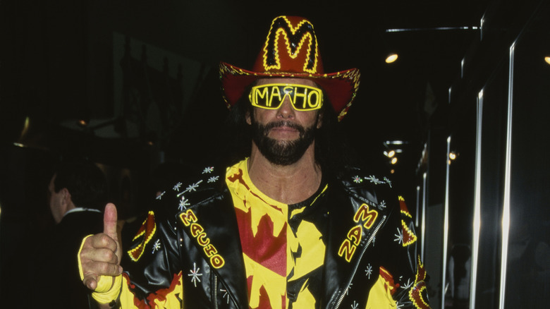 American wrestler 'Macho Man' Randy Savage attending the NATPE Convention in Las Vegas, January 21st 1995.