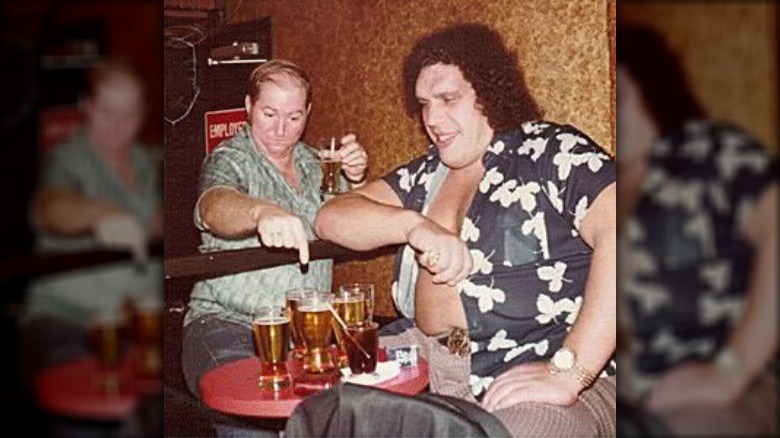 andre with multiple beers